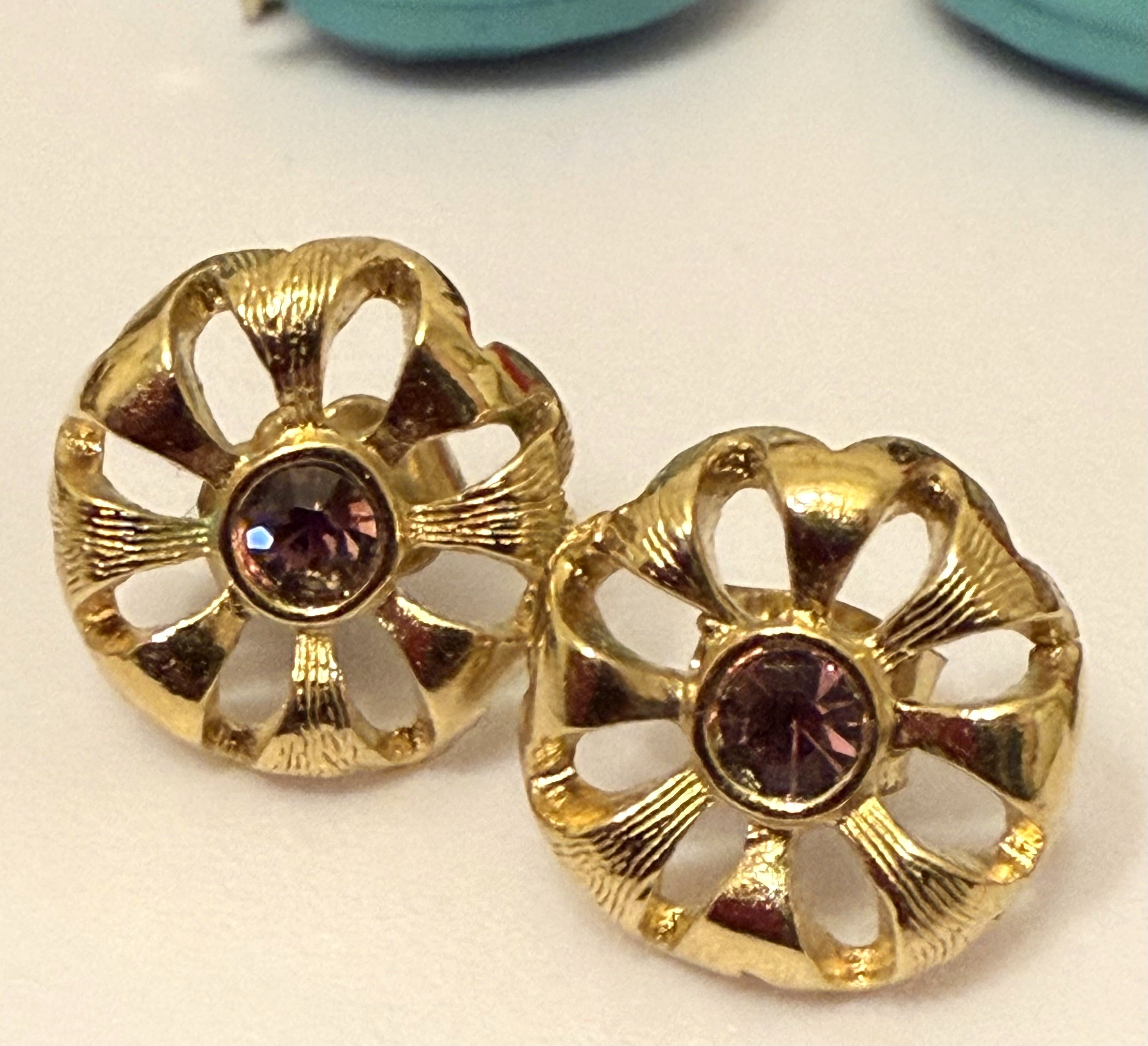 AVON Vintage Garnet Stone, January Birthday Collection Pierced, Dainty, Gifts