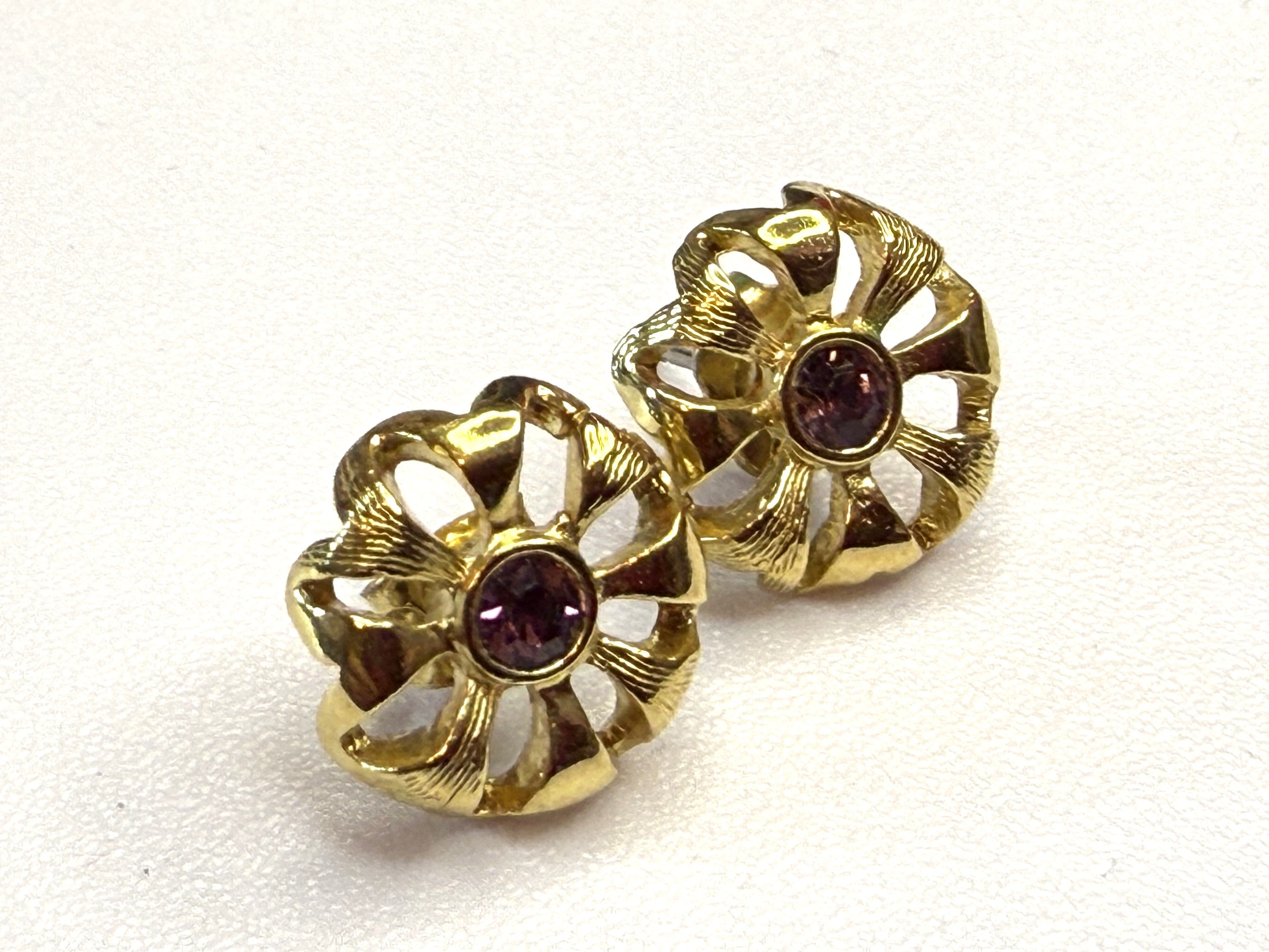 AVON Vintage Garnet Stone, January Birthday Collection Pierced, Dainty, Gifts