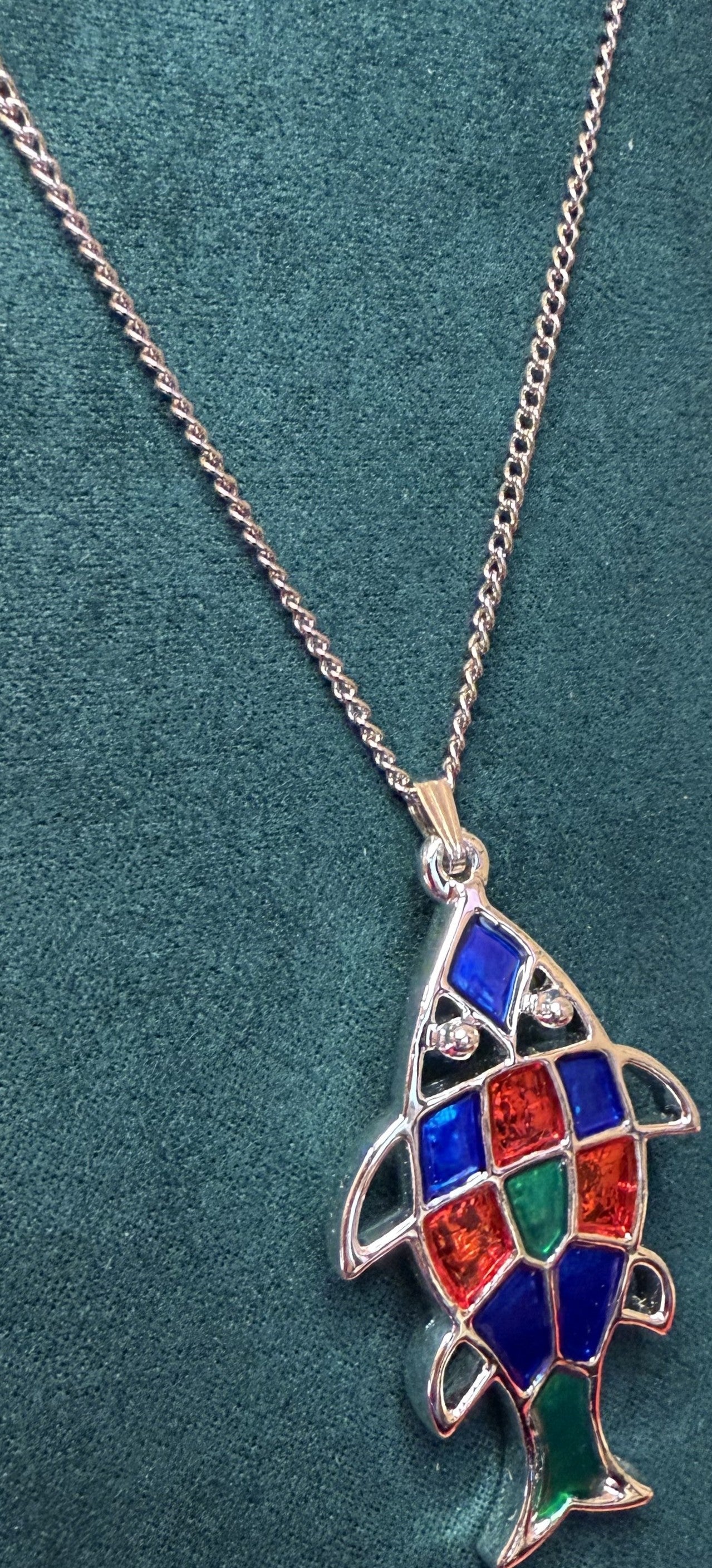 Sarah Coventry Vintage 1970s Fish Necklace Pendant