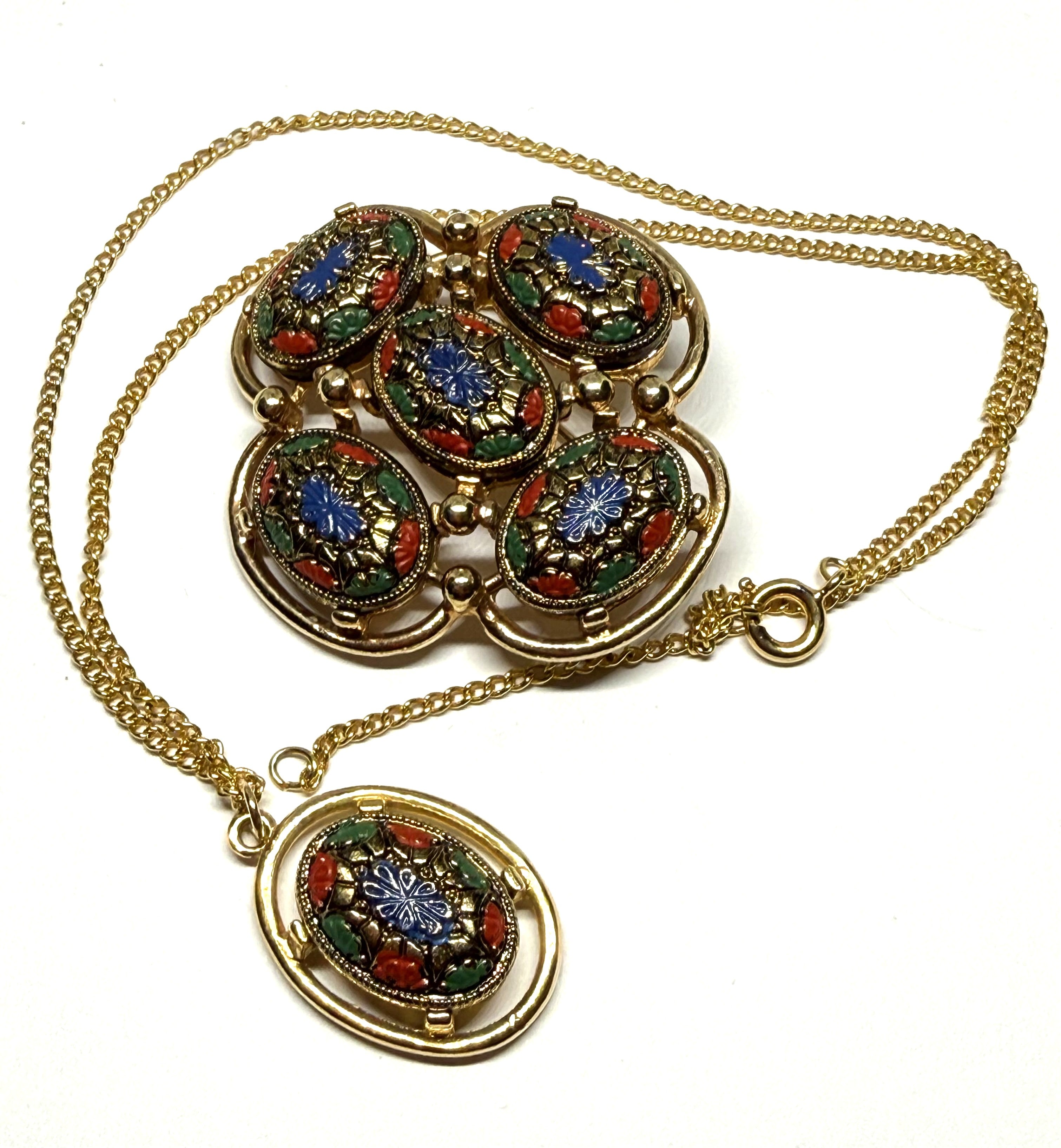 Sarah Coventry's "Light of the East" Brooch and Necklace Set