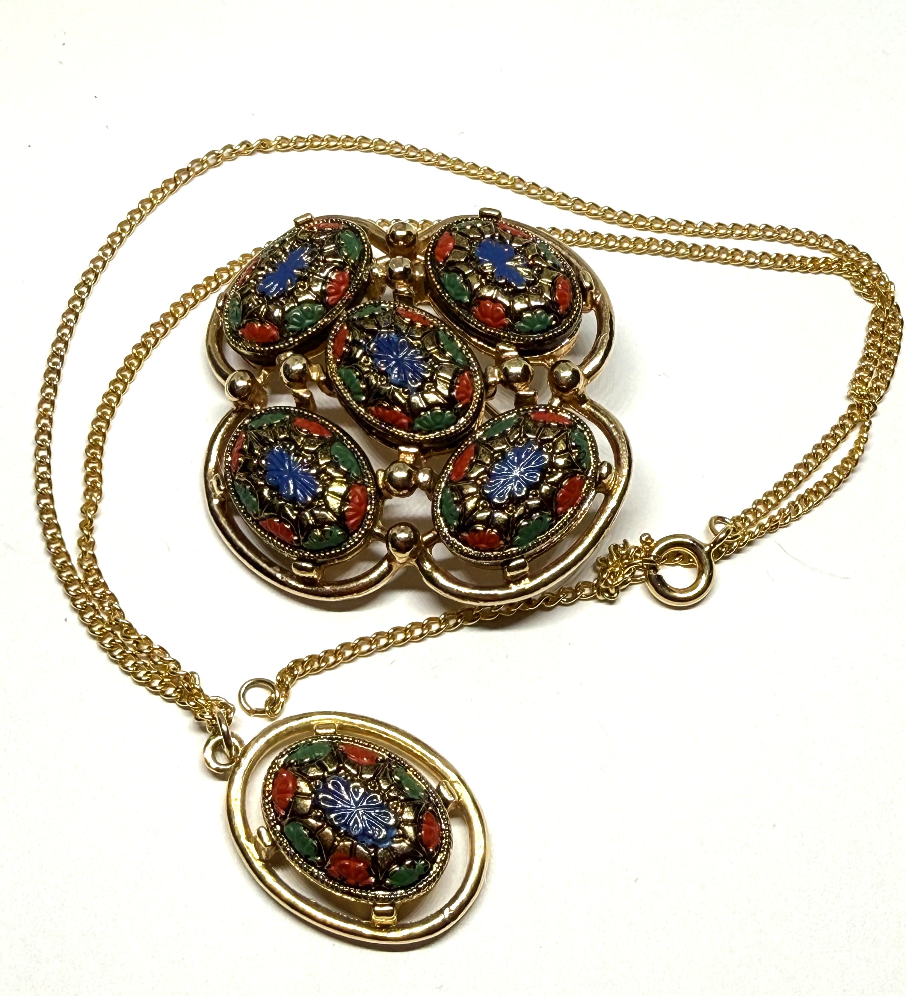Sarah Coventry's "Light of the East" Brooch and Necklace Set