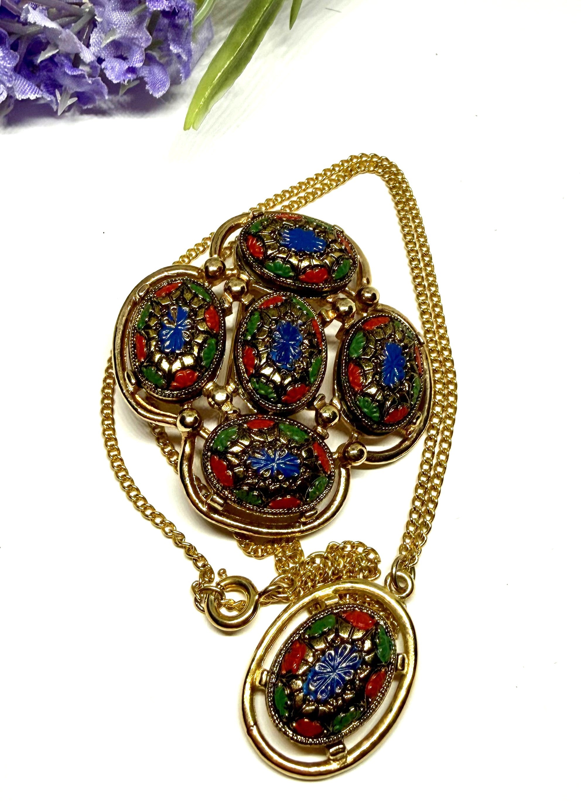 Sarah Coventry's "Light of the East" Brooch and Necklace Set