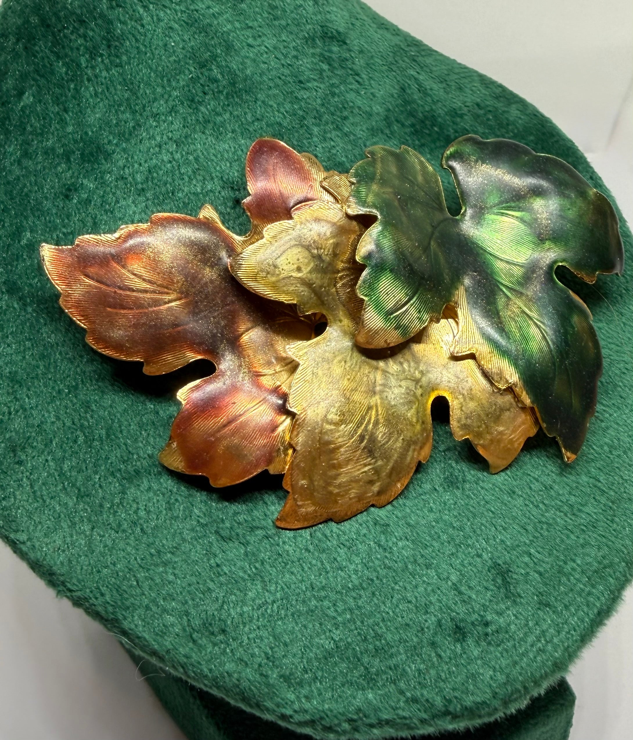 Multi-Colour Leaf Brooch - Elegant. Canadian Themed