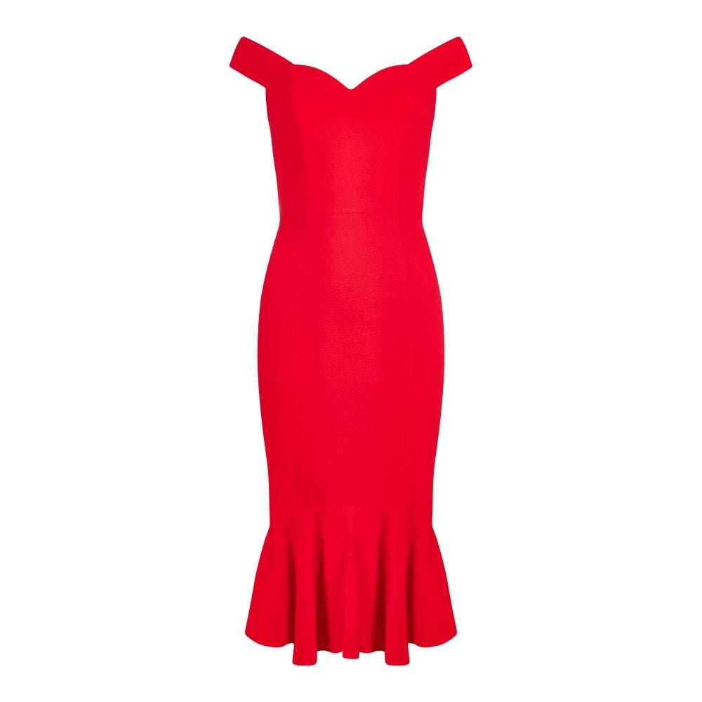 1950s Vintage Inspired Collectif Fishtail Dress - Size XXL - NEW with TAGS - Great for Cocktail Parties - Peppermint-Twist-Vintage.com