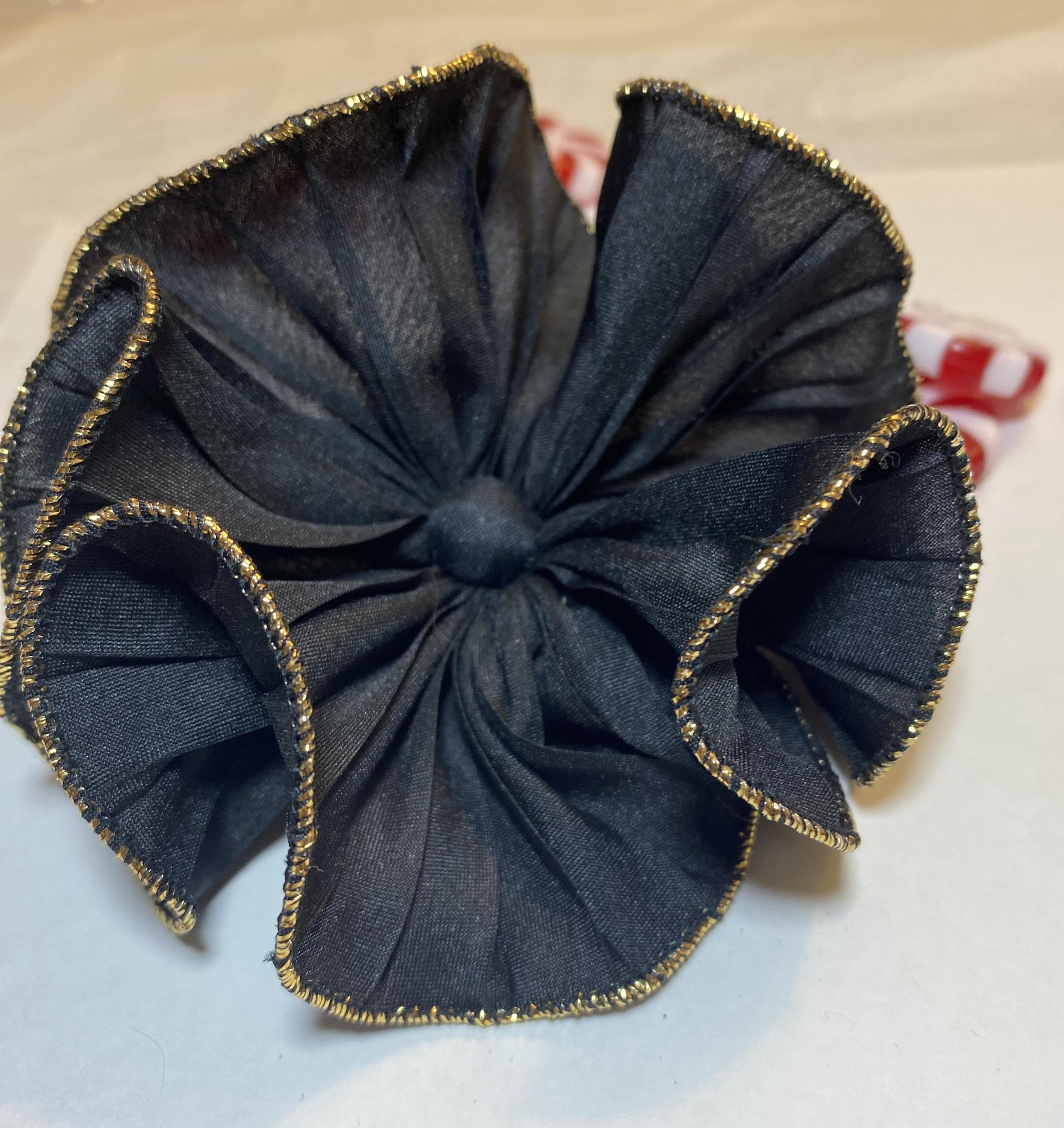 AVON Rare Ruffle Pin, 1988 - Elegant, Great on a Black Dress, Excellent Condition with Box - Peppermint-Twist-Vintage.com