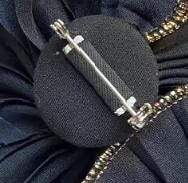 AVON Rare Ruffle Pin, 1988 - Elegant, Great on a Black Dress, Excellent Condition with Box - Peppermint-Twist-Vintage.com