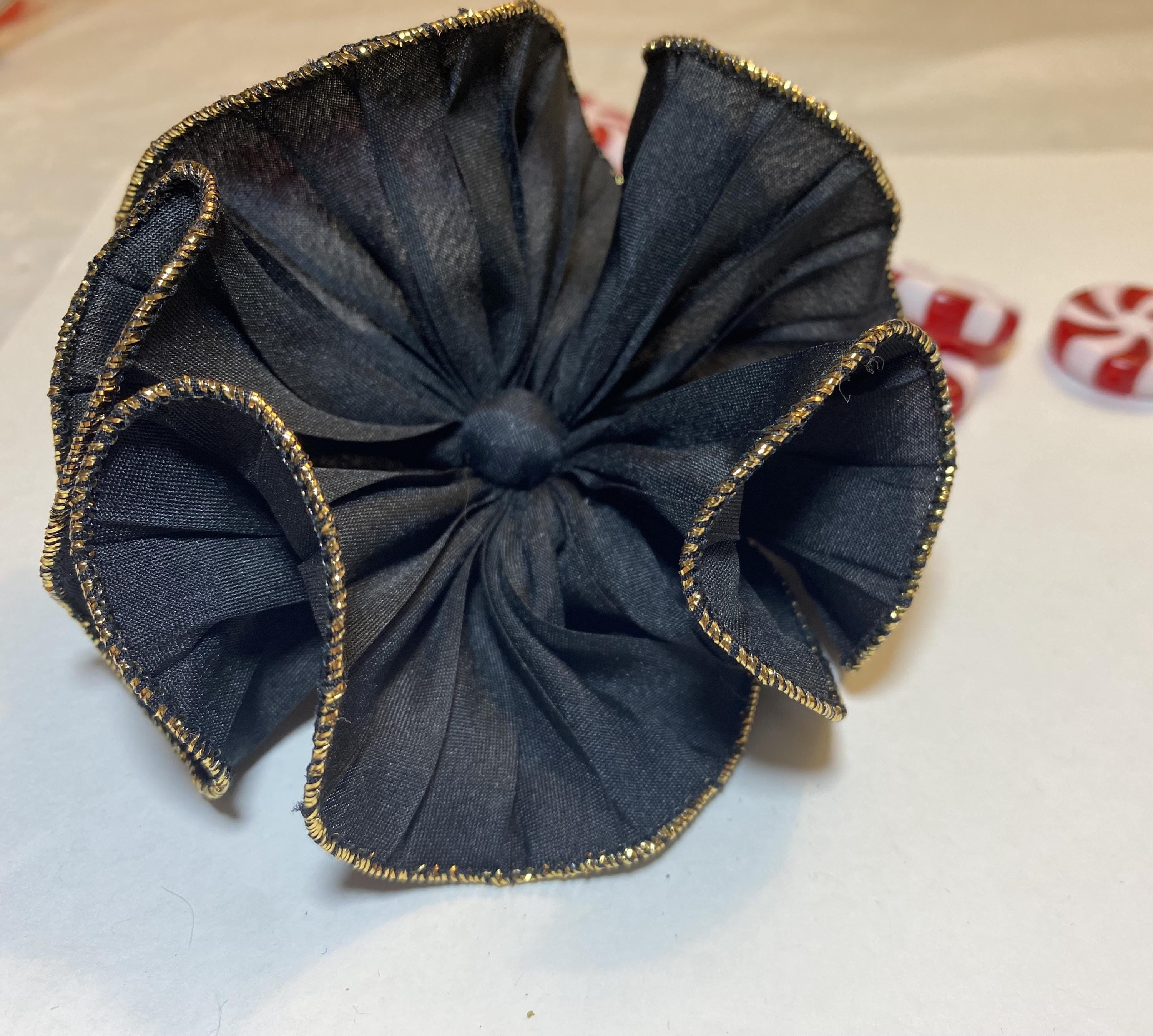 AVON Rare Ruffle Pin, 1988 - Elegant, Great on a Black Dress, Excellent Condition with Box - Peppermint-Twist-Vintage.com