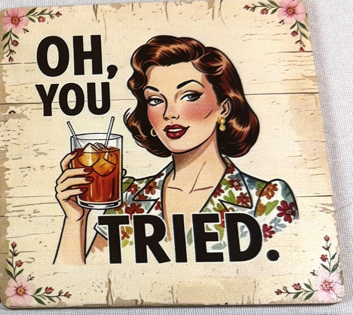 Coaster Set - Set of Six Retro Theme Coasters