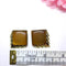 Gorgeous Tan Brown Thermoset Earrings - 1960s Vintage Clip-on + FREE Bracelet