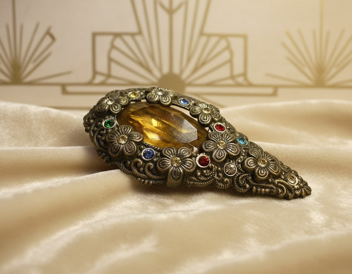 1920s Dress Clip with Elegant Background
