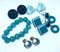 Vintage Pierced Jewelry Set Collection - So WONDERFUL - 6 Pieces, Shades of Blue