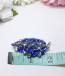 Killer Diller - Pantone with Teal Blue Leaf Brooch - Sherman or Juliana Quality