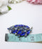 Killer Diller - Pantone with Teal Blue Leaf Brooch - Sherman or Juliana Quality