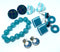 Vintage Pierced Jewelry Set Collection - So WONDERFUL - 6 Pieces, Shades of Blue