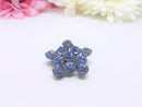 Stunning 1950s Blue Rhinestone Brooch - Delicate Statement Piece - Ooh la la!