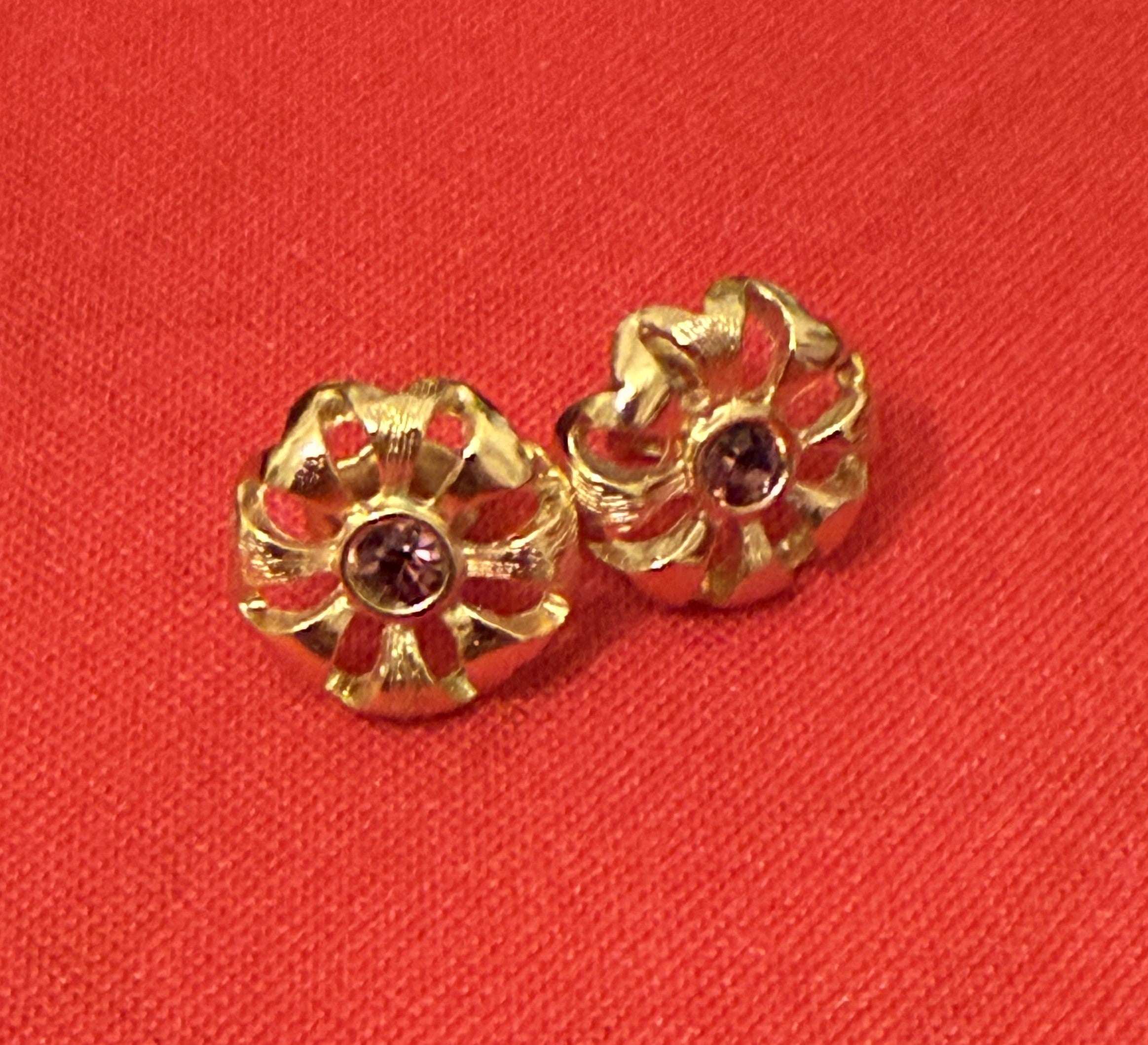 AVON Vintage Garnet Stone, January Birthday Collection Pierced, Dainty, Gifts