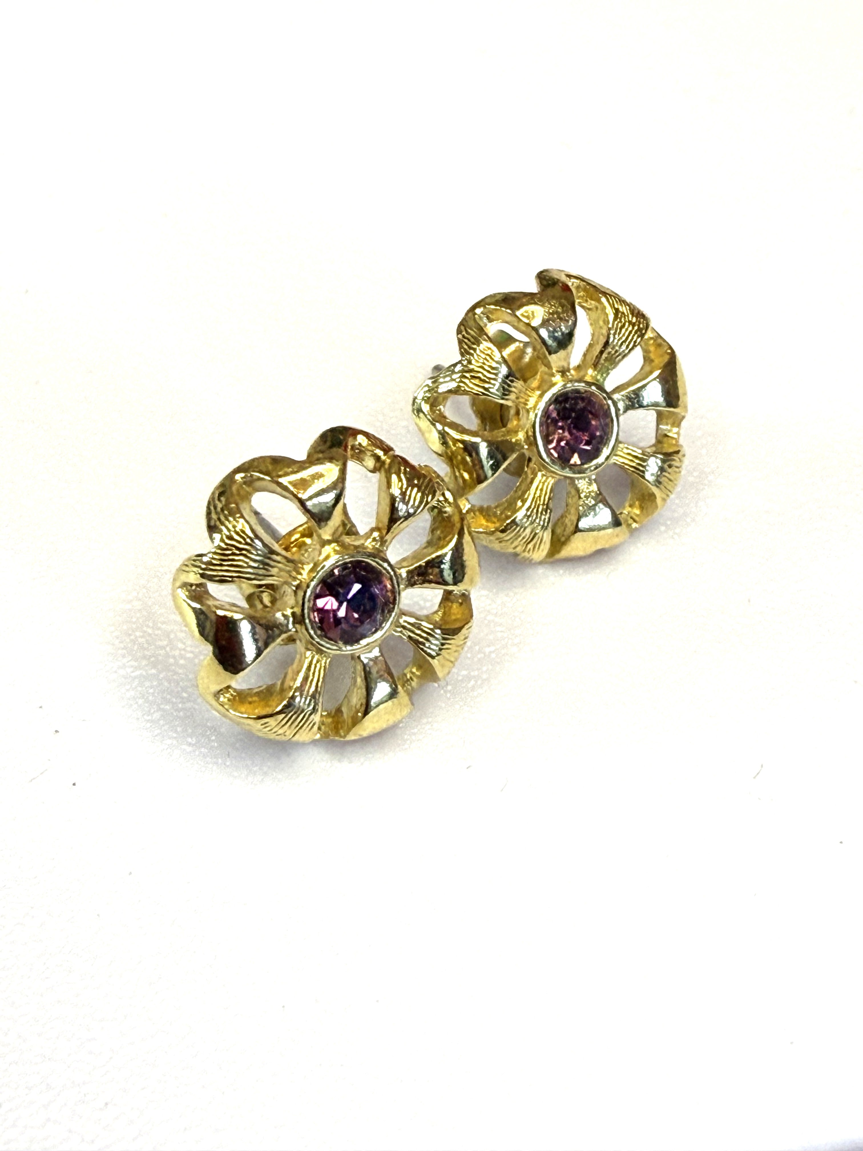 AVON Vintage Garnet Stone, January Birthday Collection Pierced, Dainty, Gifts