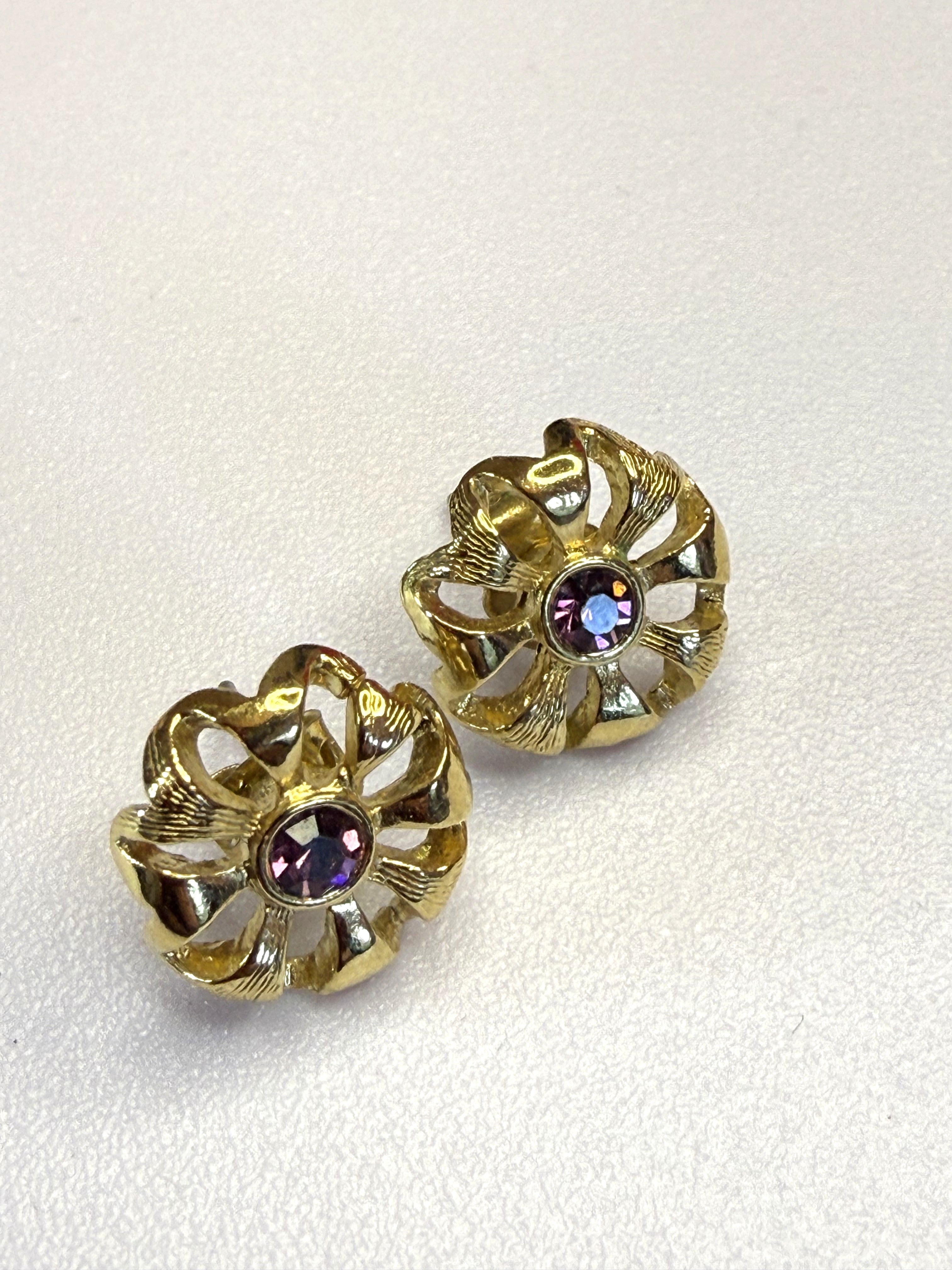 AVON Vintage Garnet Stone, January Birthday Collection Pierced, Dainty, Gifts