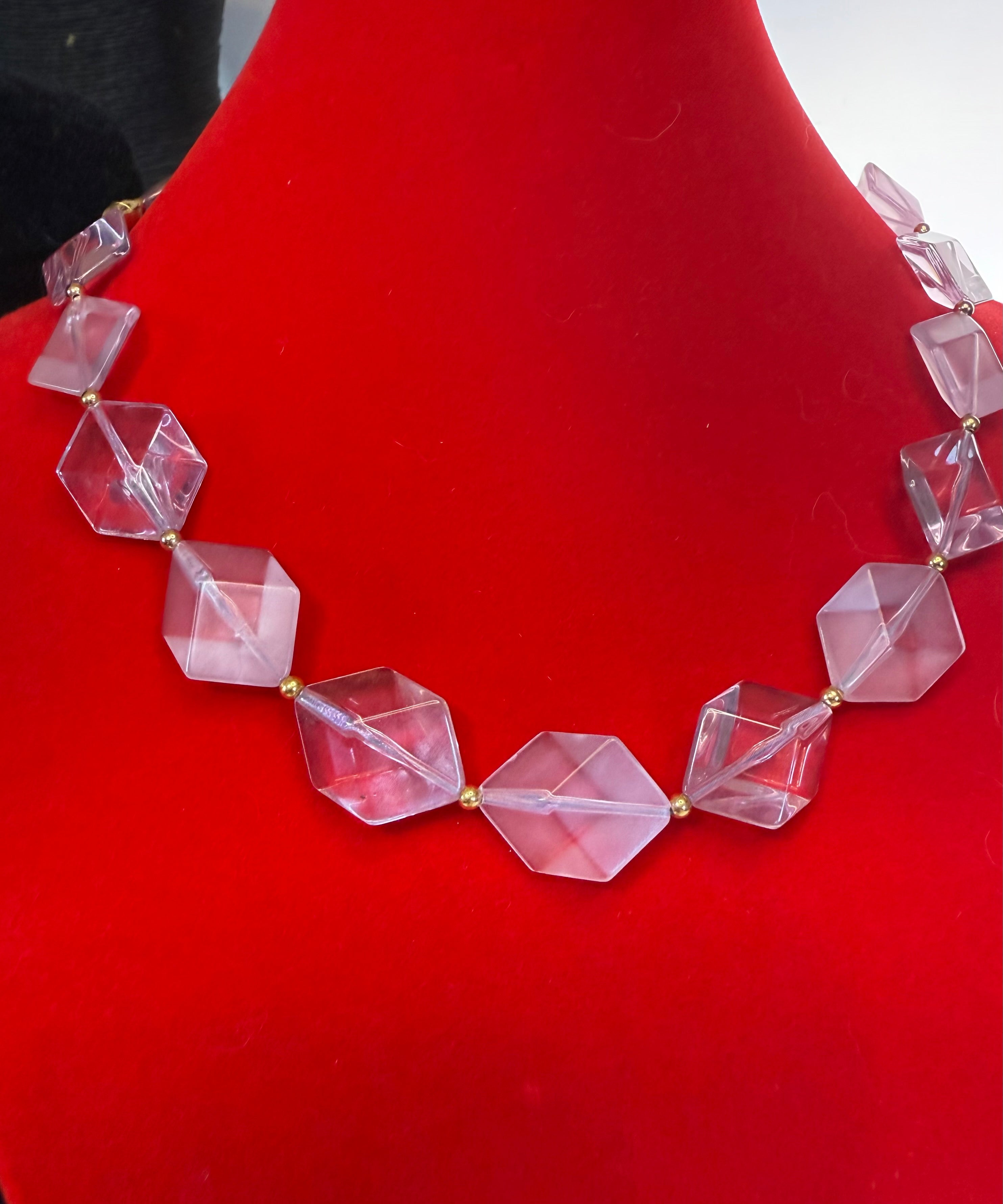 Avon Vintage Deadstock (Never Used, New with tags) Crystal Impressions Lavender Necklace