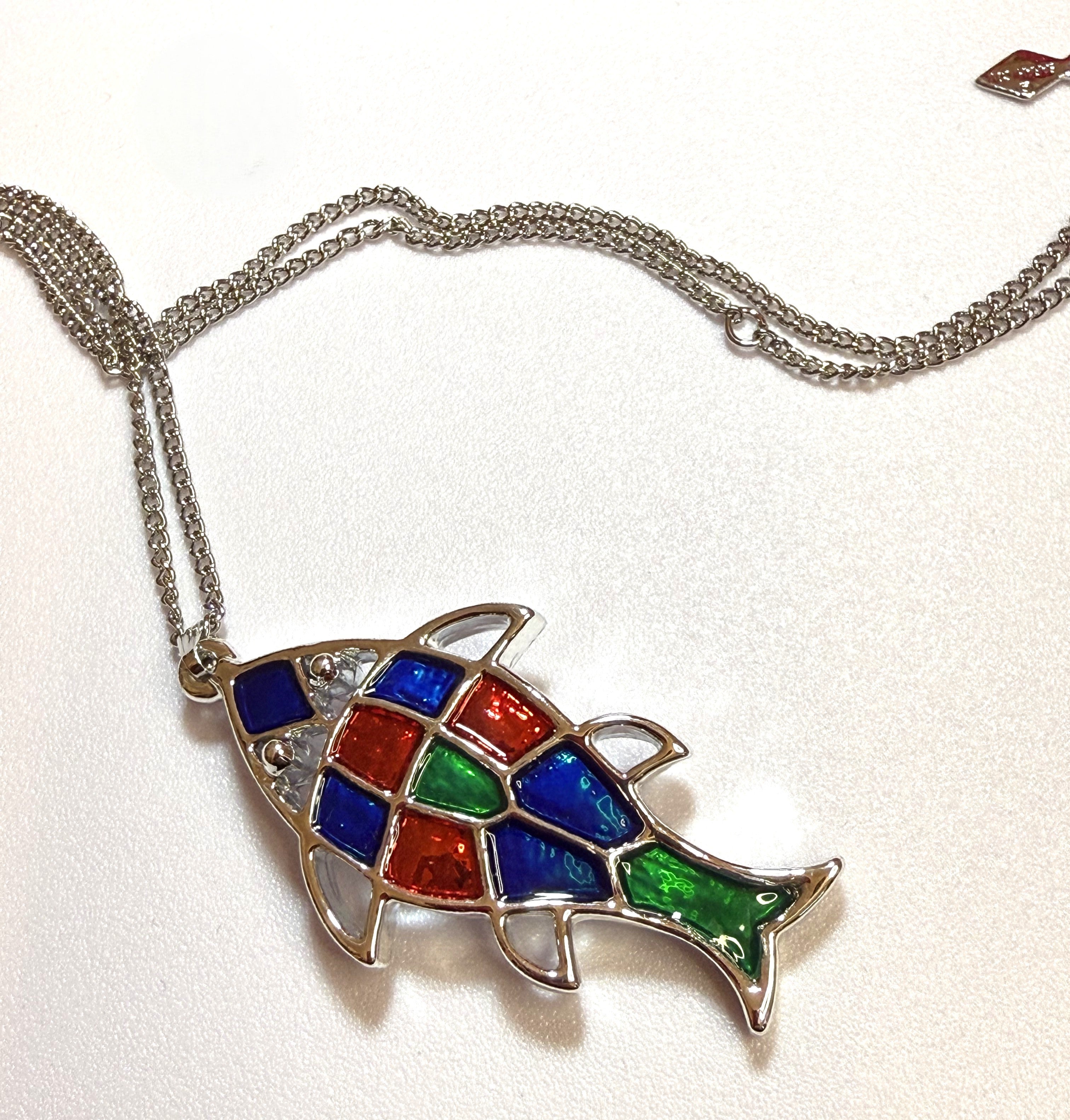 Sarah Coventry Vintage 1970s Fish Necklace Pendant