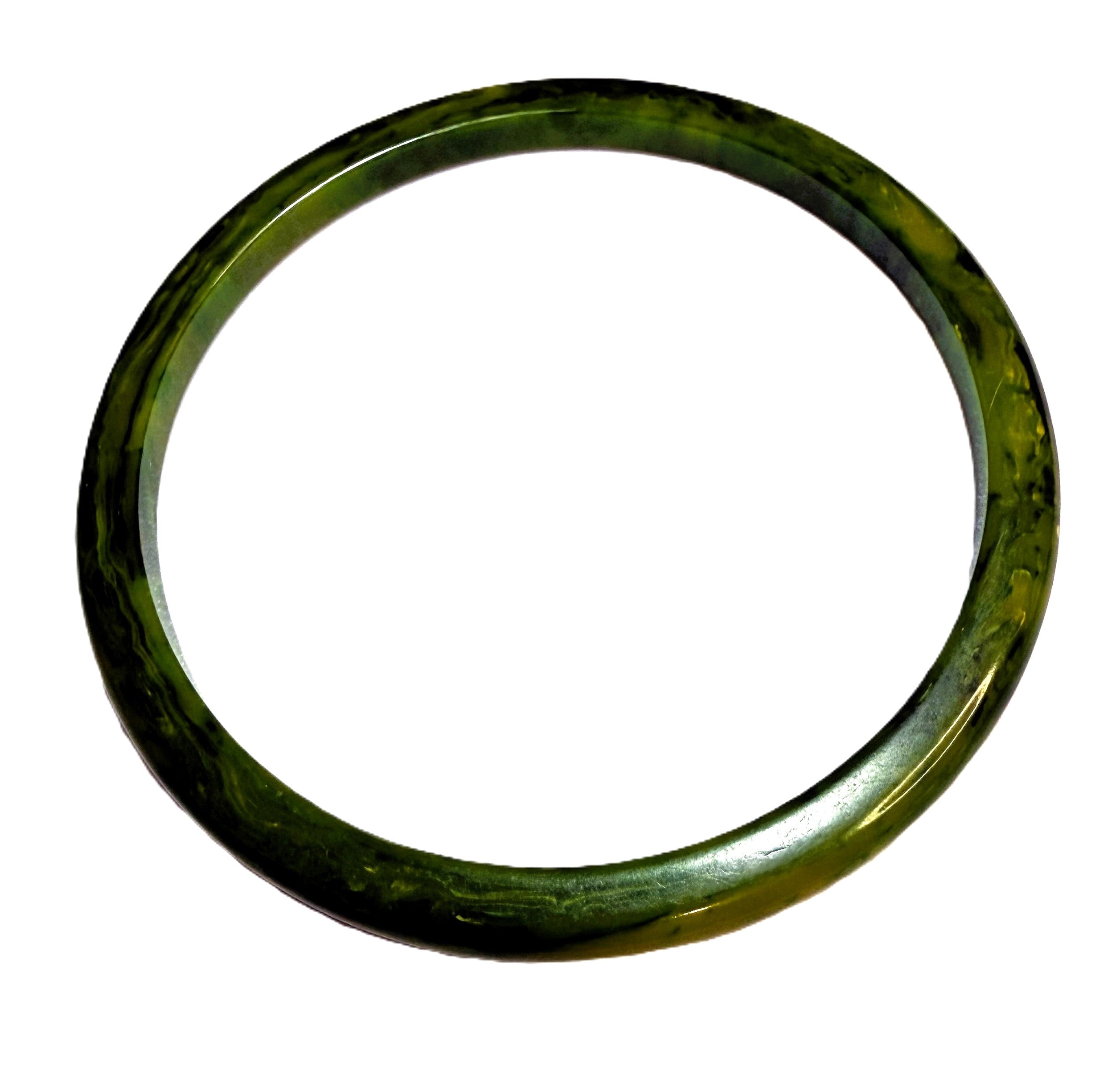 Vintage Green Bakelite Bangle - 1940s *Tested* Small/Medium, AUTHENTIC