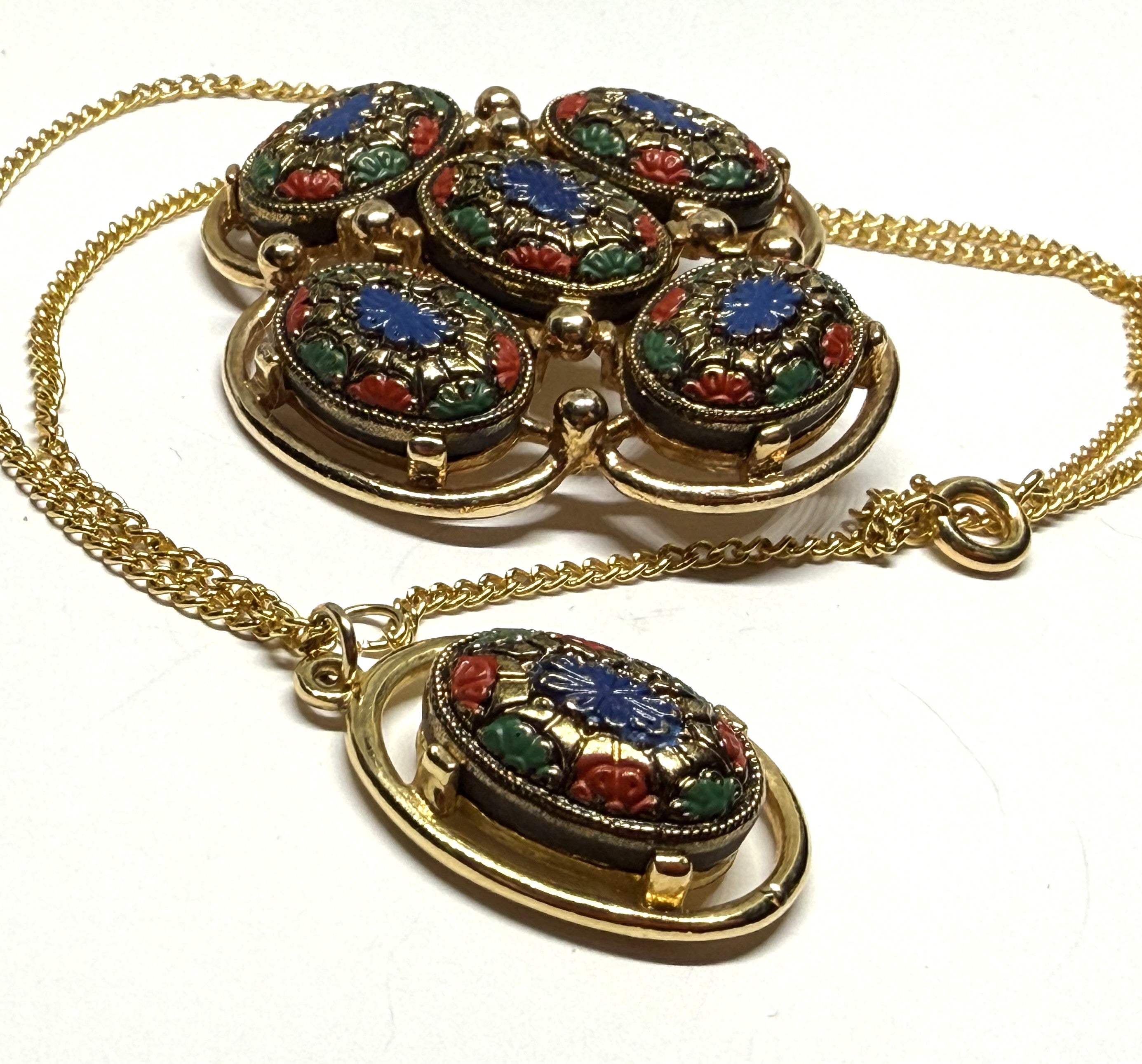 Sarah Coventry's "Light of the East" Brooch and Necklace Set