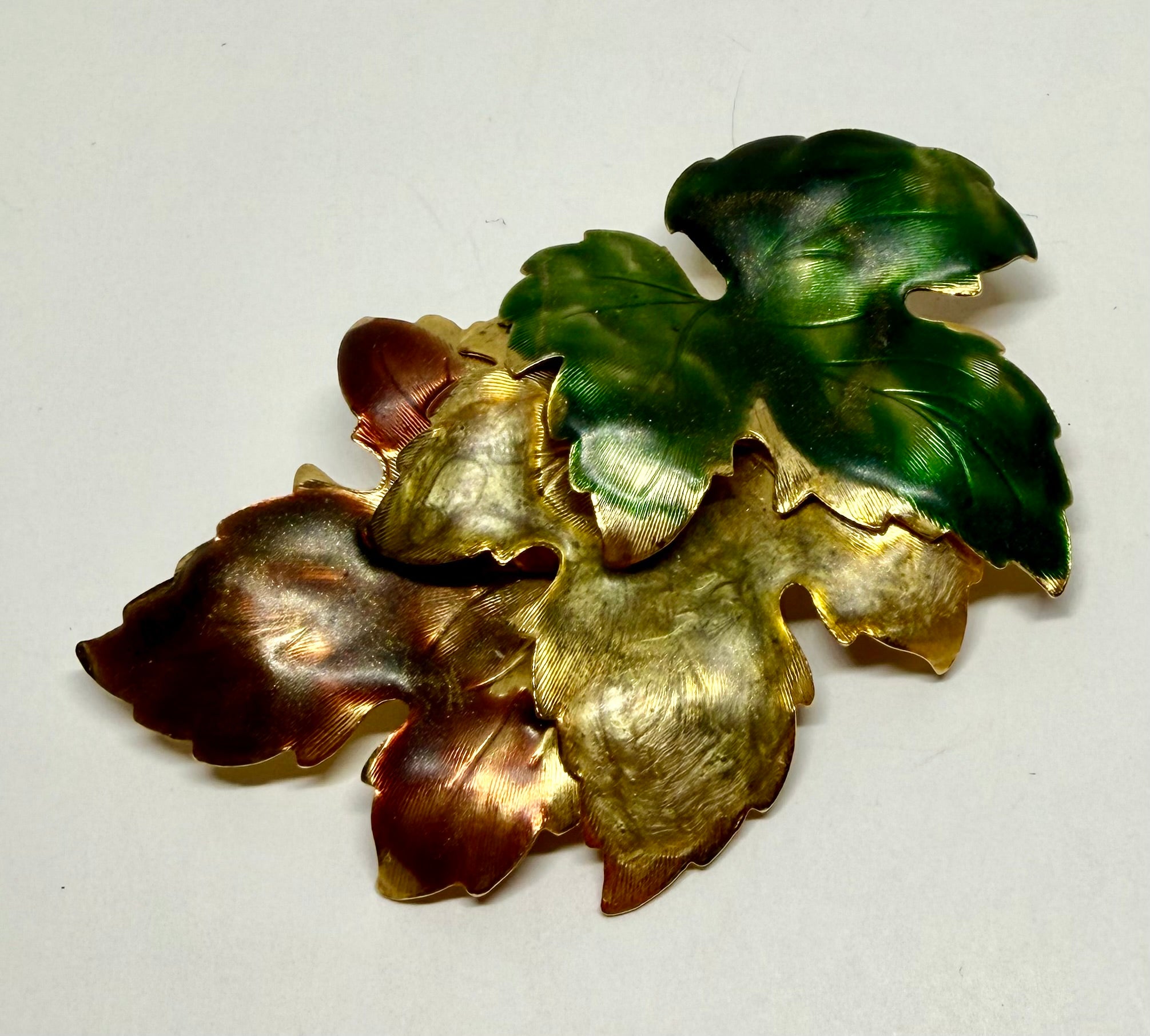 Multi-Colour Leaf Brooch - Elegant. Canadian Themed