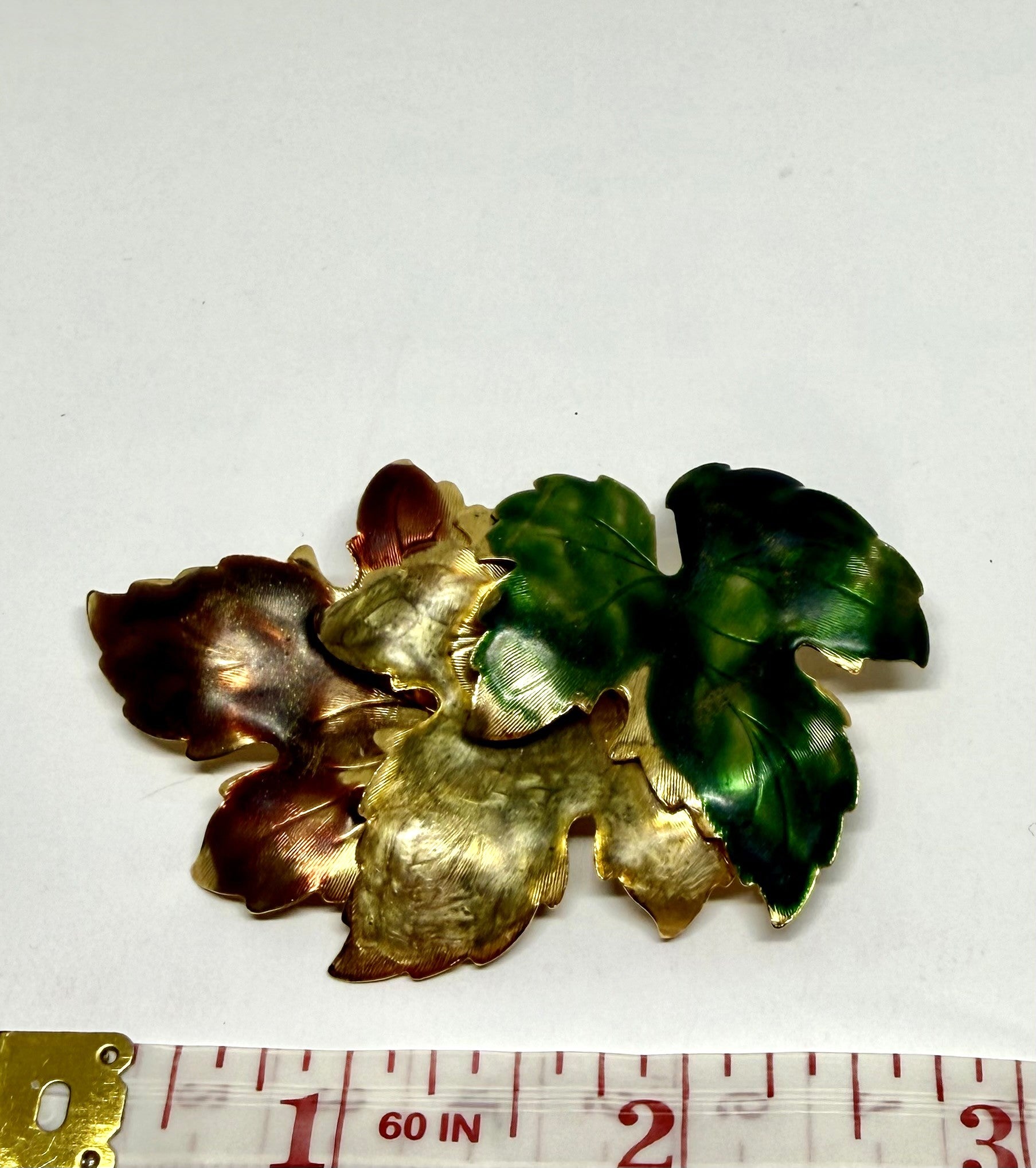 Multi-Colour Leaf Brooch - Elegant. Canadian Themed