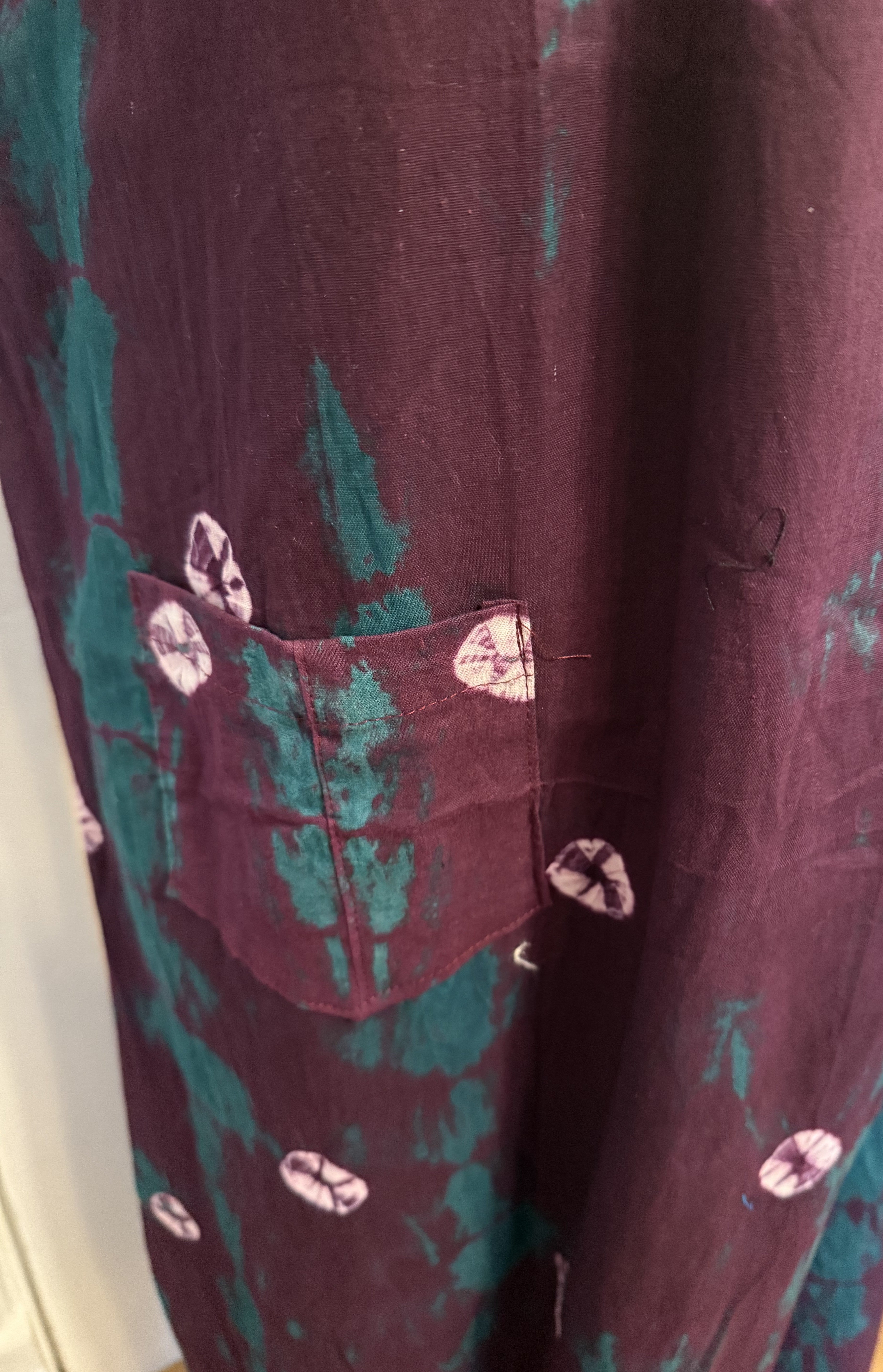 Purple Patterned Kaftan, Size XL