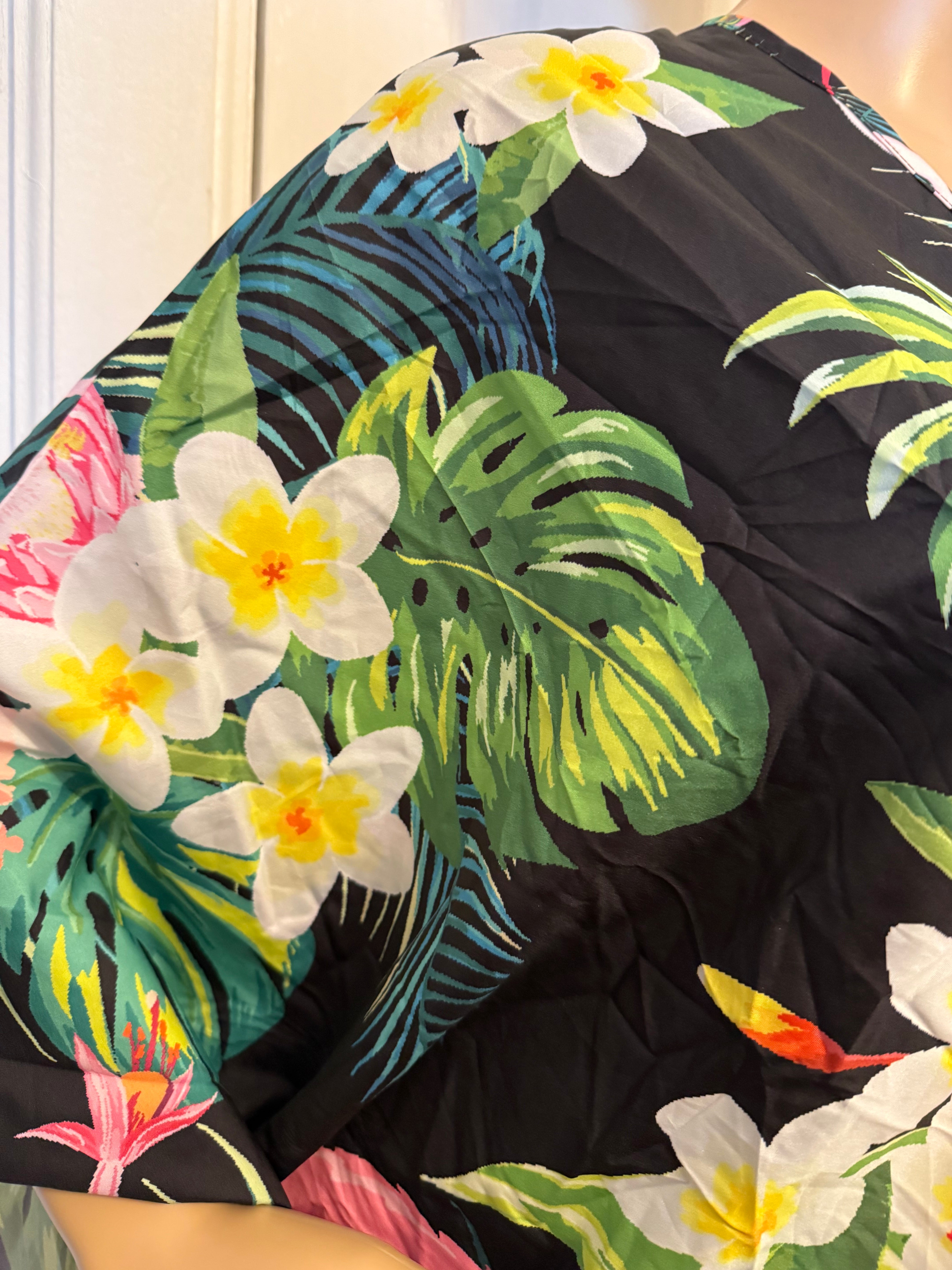 Floral Patterned Kaftan, Size  Free