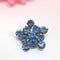 Stunning 1950s Blue Rhinestone Brooch - Delicate Statement Piece - Ooh la la!