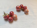 Stunning, Pink Dangle Pierced Earrings - Festive, Shades of Pink, Sparkly