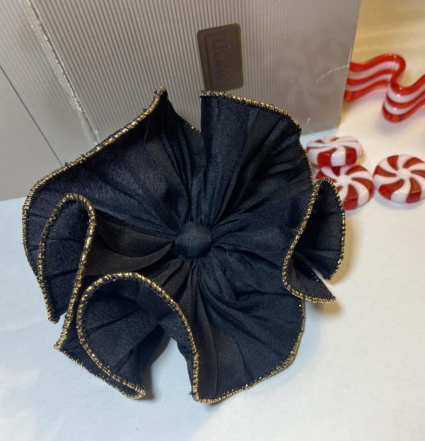 AVON Rare Ruffle Pin, 1988 - Elegant, Great on a Black Dress, Excellent Condition with Box - Peppermint-Twist-Vintage.com