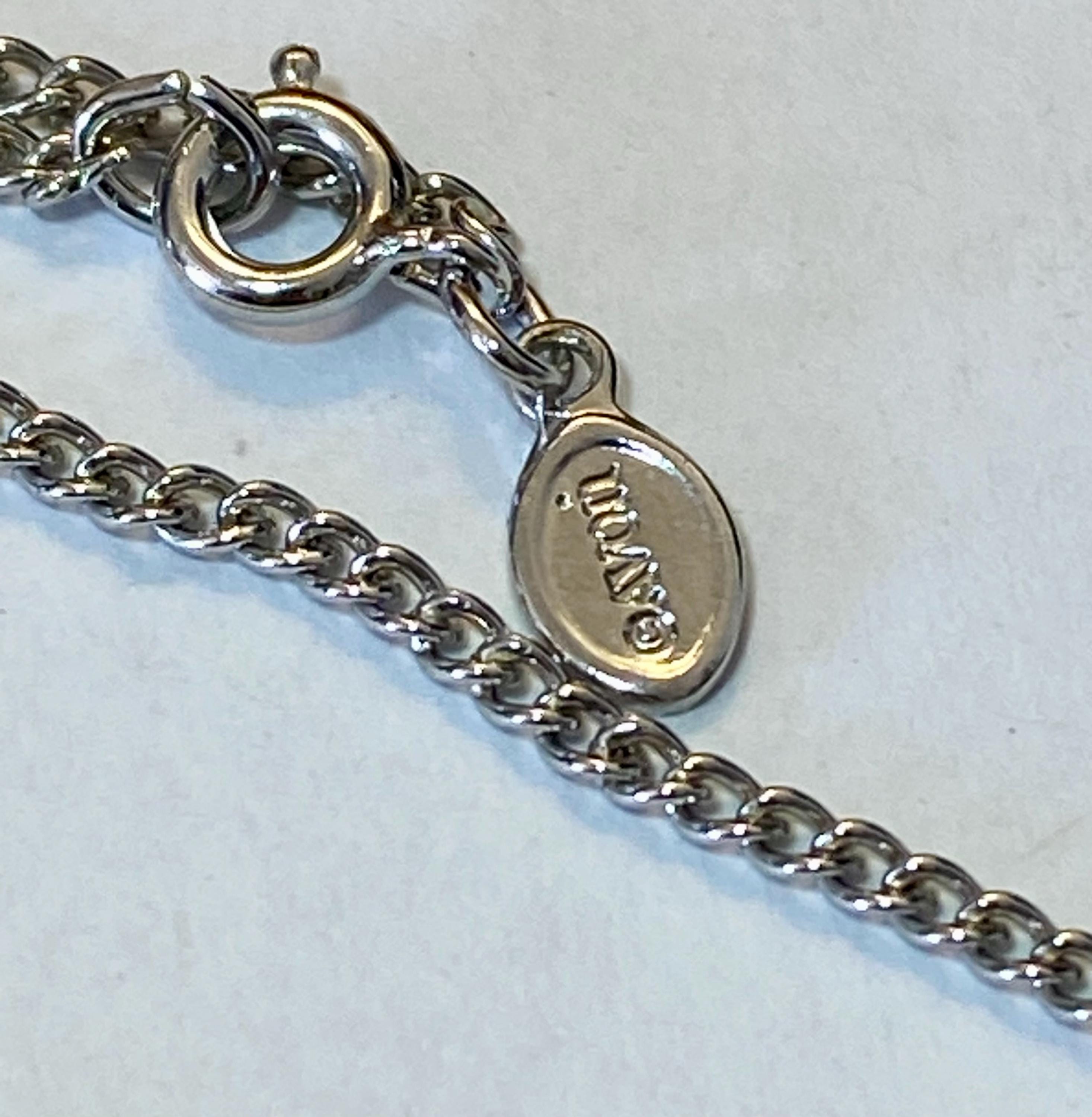 AVON, T shaped Silvertone Amber Faceted Teardrop Beads and Filigree Necklace 18" and extender, Mint condition, SH by Samuel Hill Jewelers - Peppermint-Twist-Vintage.com