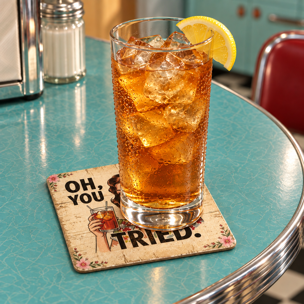 Revised drink proportions on the 4-inch coaster