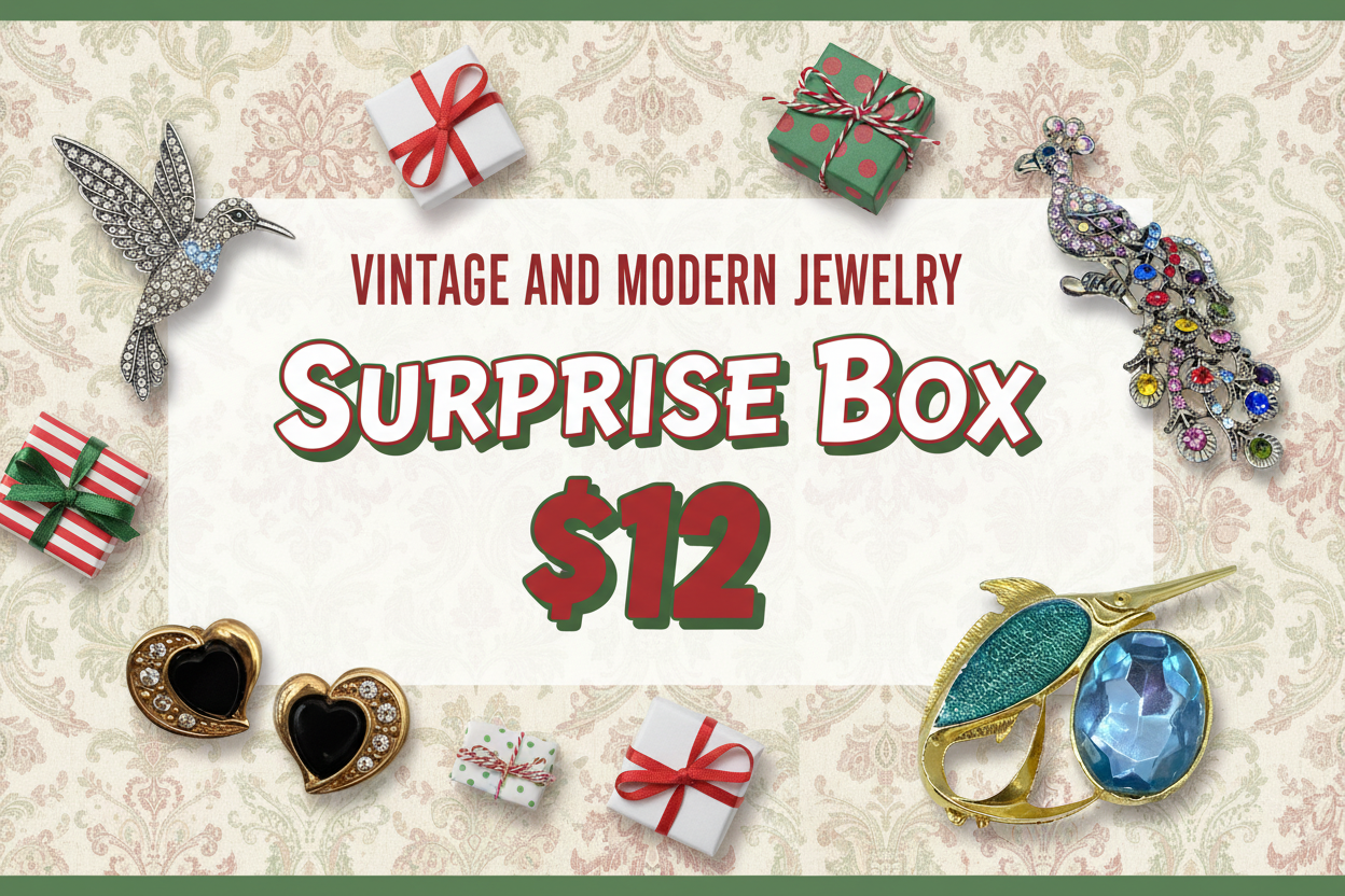 Vintage and Modern Jewelry Surprise Box $12