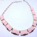 1960s CORO Pink Thermoset Necklace, Gorgeous