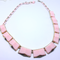 1960s CORO Pink Thermoset Necklace, Gorgeous