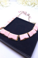 1960s CORO Pink Thermoset Necklace, Gorgeous