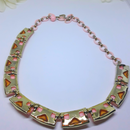 1960s CORO Pink Thermoset Necklace, Gorgeous