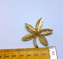 Vintage Flower Brooch - Gold Tone, Signed by ART