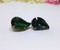 Gorgeous Green Teardrop Earrings - Clip-On Earrings
