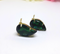 Gorgeous Green Teardrop Earrings - Clip-On Earrings