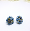 Gorgeous 1950s Light Blue Cluster Earrings
