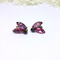 Gorgeous Pink Marquis Clip-on Earrings - 1940s/50s