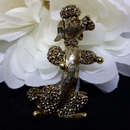1970s Gold Poodle Brooch - Pin created by Gerry's Creations