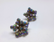 1950s - 1960s Rhinestone Starburst or Snowflake Clip-On Earrings