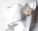 Gorgeous Large, 1960s White Cluster Earrings - Ideal for Parties and Wedding, Faux Pearl